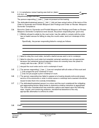 Form WS201 Contempt Hearing Order - Washington, Page 3