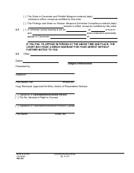 Form WS201 Contempt Hearing Order - Washington, Page 5