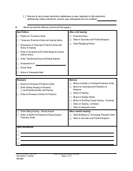 Form PO025 Order to Allow Service by Mail - Washington, Page 2