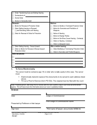 Form PO027 Order to Allow Electronic Service - Washington, Page 2