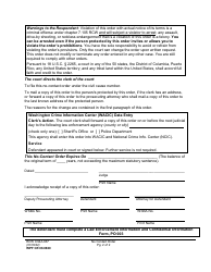 Form WPF CR08.0660 No-Contact Order (Reissued Pursuant to a Certificate and Order of Discharge) (Cornc) - Washington, Page 2