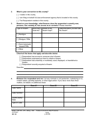 Form XR101 Petition for an Extreme Risk Protection Order - Washington, Page 2