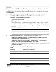 Form XR101 Petition for an Extreme Risk Protection Order - Washington, Page 4