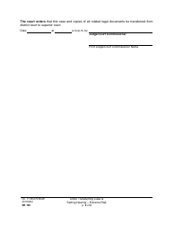 Form XR125 Order Transferring Case and Setting Hearing - Extreme Risk - Washington, Page 2