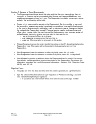 Instructions for Form XR141 Extreme Risk Protection Order - Washington, Page 3