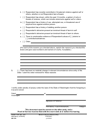 Form XR151 Motion to Renew Extreme Risk Protection Order - Washington, Page 2