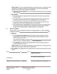 Form XR152 Order Setting Hearing: Motion to Renew Extreme Risk Protection Order - Washington, Page 2