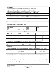 Form XR205 Law Enforcement and Confidential Information - Extreme Risk Protection Order - Respondent Under 18 - Washington, Page 5