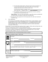 Form XR241 Extreme Risk Protection Order - Respondent Under 18 Years - Washington, Page 5