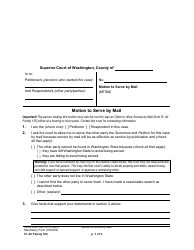 Document preview: Form FL All Family104 Motion to Serve by Mail - Washington