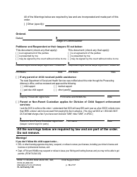 Form FL All Family130 Child Support Order - Washington, Page 16