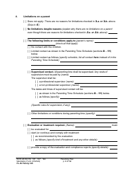 Form FL All Family140 Parenting Plan - Washington, Page 3