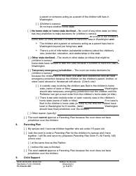 Form FL Divorce201 Petition for Divorce (Dissolution) - Washington, Page 5