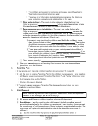 Form FL Divorce203 Petition for Legal Separation (Marriage) - Washington, Page 5