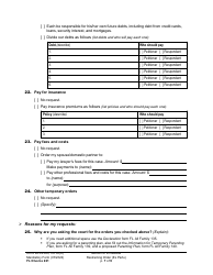 Form FL Divorce221 Motion for Immediate Restraining Order (Ex Parte) - Washington, Page 7