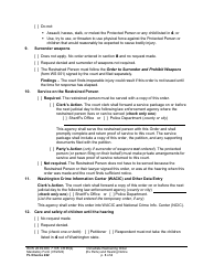 Form FL Divorce222 Immediate Restraining Order (Ex Parte) and Hearing Notice - Washington, Page 3
