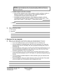 Form FL Divorce223 Motion for Temporary Family Law Order and Restraining Order - Washington, Page 6