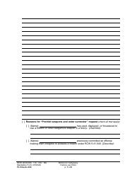 Form FL Divorce223 Motion for Temporary Family Law Order and Restraining Order - Washington, Page 7