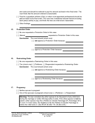 Form FL Divorce231 Findings and Conclusions About a Marriage - Washington, Page 7