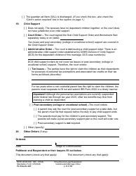 Form FL Divorce241 Final Divorce Order (Dissolution Decree)/Final Legal Separation Order (Decree)/Invalid Marriage Order (Annulment Decree)/Valid Marriage Order (Decree) - Washington, Page 9