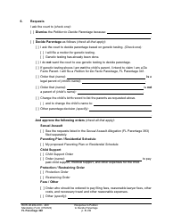 Form FL Parentage302 Response to Petition to Decide Parentage - Washington, Page 5