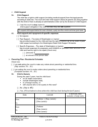 Form FL Parentage301 Petition to Decide Parentage - Washington, Page 8