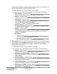 Form FL Parentage303 Residential Schedule - Washington, Page 2