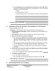 Form FL Parentage315 Findings and Conclusions About Parentage - Washington, Page 5