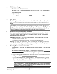 Form FL Parentage316 Final Parentage Order - Washington, Page 3