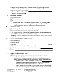 Form FL Parentage322 Immediate Restraining Order (Ex Parte) and Hearing Notice - Washington, Page 3