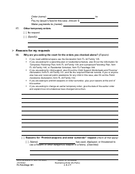 Form FL Parentage321 Motion for Immediate Restraining Order (Ex Parte) - Washington, Page 6