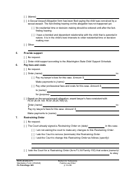 Form FL Parentage323 Motion for Temporary Family Law Order and Restraining Order - Washington, Page 3