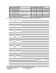 Form FL Modify602 Response to Petition to Change a Parenting Plan or Custody Order - Washington, Page 2