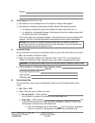 Form FL Modify601 Petition to Change a Parenting Plan or Other Custody Order - Washington, Page 5