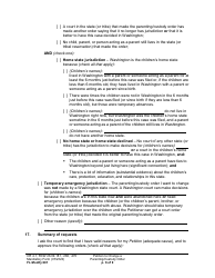 Form FL Modify601 Petition to Change a Parenting Plan or Other Custody Order - Washington, Page 8