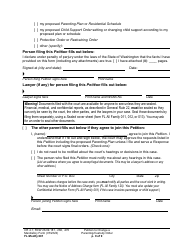 Form FL Modify601 Petition to Change a Parenting Plan or Other Custody Order - Washington, Page 9
