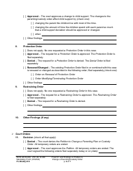 Form FL Modify610 Final Order and Findings on Petition to Change a Parenting Plan or Custody Order - Washington, Page 6