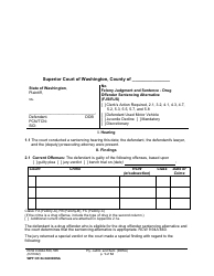 Form WPF CR84.0400DOSA Felony Judgment and Sentence - Drug Offender Sentencing Alternative - Washington