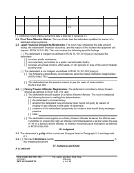 Form WPF CR84.0400 FTO Felony Judgment and Sentence - First-Time Offender - Washington, Page 3