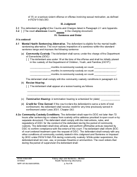 Form WPF CR84.0400 MHSA Felony Judgment and Sentence - Mental Health Sentencing Alternative - Washington, Page 5