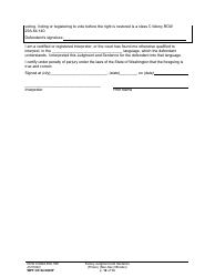 Form WPF CR84.0400 P Felony Judgment and Sentence - Prison (Non-sex Offense) - Washington, Page 12