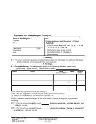 Form WPF CR84.0400 P Felony Judgment and Sentence - Prison (Non-sex Offense) - Washington