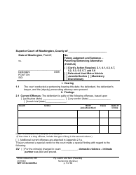 Form WPF CR84.0400 PSA Felony Judgment and Sentence - Parenting Sentencing Alternative (Fjs) - Washington