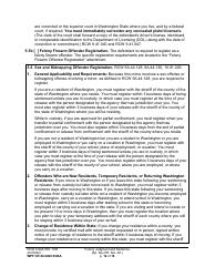 Form WPF CR84.0400 SOSA Felony Judgment and Sentence - Special Sex Offender Sentencing Alternative - Washington, Page 12