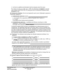 Form WPF CR84.0400 SOSA Felony Judgment and Sentence - Special Sex Offender Sentencing Alternative - Washington, Page 6