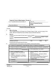 Document preview: Form GDN ALL007 Proof of Personal Service - Washington