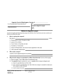 Document preview: Form GDN ALL021 Motion to Appoint Lawyer - Washington