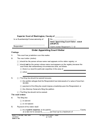 Form GDN C103 Order Appointing Court Visitor - Washington
