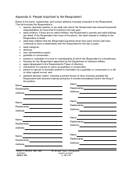 Form GDN C102 Petition for Guardianship, Conservatorship, or Protective Arrangement of an Adult - Washington, Page 10