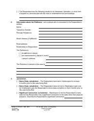 Form GDN C102 Petition for Guardianship, Conservatorship, or Protective Arrangement of an Adult - Washington, Page 2